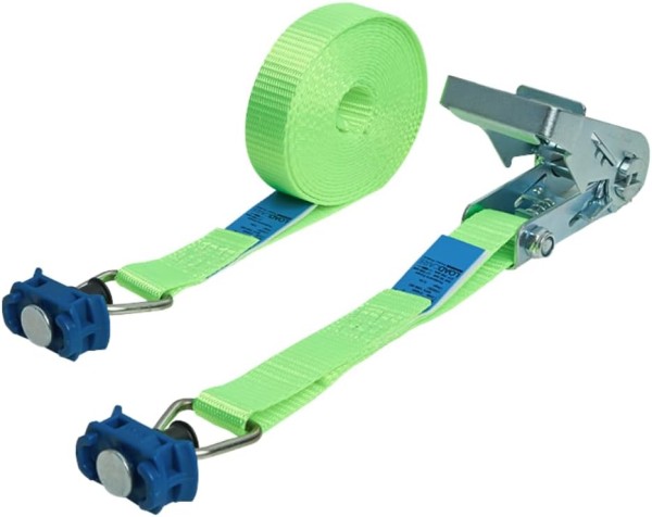 2-part ratchet lashing strap 500 daN neon green